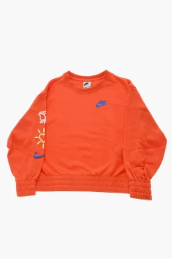 Felpa Girocollo in Tinta unita con Stampe in Rilievo>Nike KIDS Online