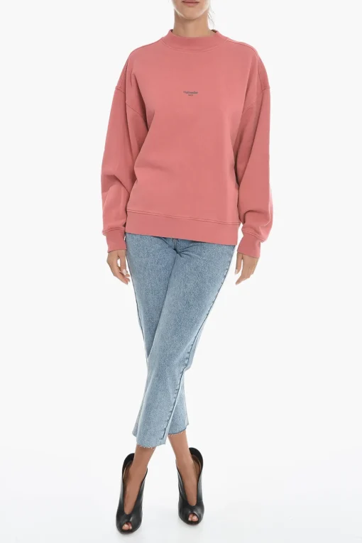 New Felpa Girocollo MEZZANINE OSLO in Cotone Garzato Donna Felpe