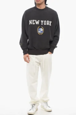 Felpa Girocollo NEW YORK In Cotone Felpato Con Ricamo></noscript>Champion Online