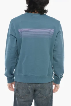 Felpa Girocollo S-GINN-E3 In Cotone Garzato Con Stampa Logo>Diesel Hot