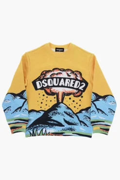 Felpa Girocollo Stampata>Dsquared2 Kids Clearance