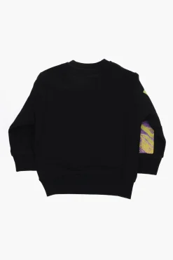 Felpa Girocollo STINI in Cotone Stampata></noscript>Diesel Kids Outlet