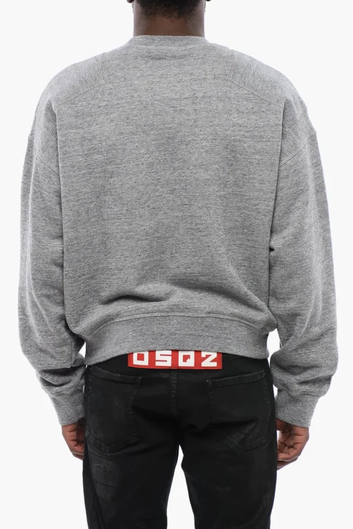 Felpa Girocollo SURF CLUB In Cotone Garzato Cipro Fit>Dsquared2 Outlet