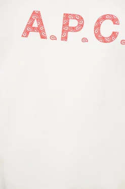 Felpa Girocollo TIMOTHY in Cotone Garzato con Stampa Logo a Contrasto></noscript>A.P.C. Clearance