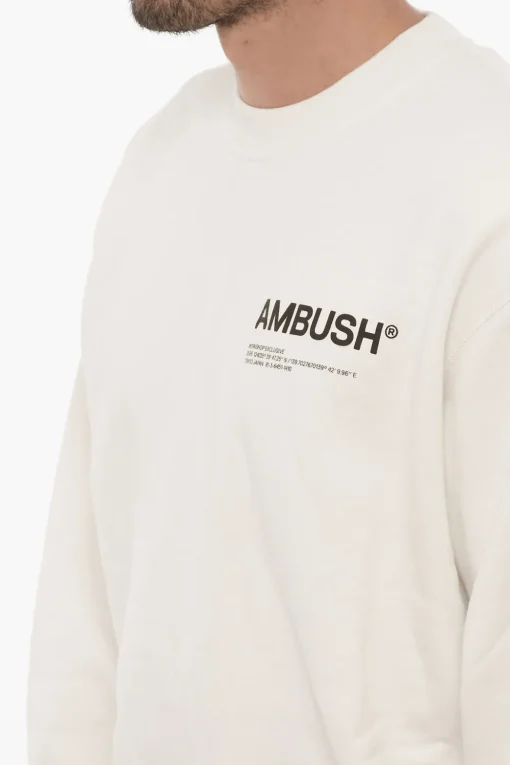 Felpa Girocollo WORKSHOP in Cotone Felpato>Ambush Clearance