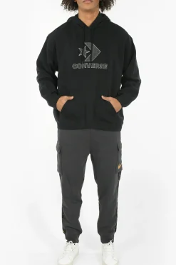 New Felpa GO-TO Loose Fit con Cappuccio e Logo in Rilievo Uomo Felpe