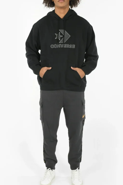 New Felpa GO-TO Loose Fit con Cappuccio e Logo in Rilievo Uomo Felpe