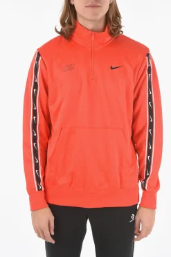 Felpa Half-Zip con Maxi Tasca a Toppa>Nike New