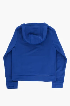 New Felpa Hoodie a Tinta Unita con Stampa in Rilievo Bambino Abbigliamento