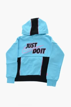 Sale Felpa Hoodie Bicolore con Rifiniture a Contrasto Bambino Abbigliamento