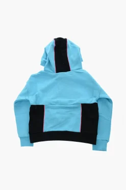 Sale Felpa Hoodie Bicolore con Rifiniture a Contrasto Bambino Abbigliamento