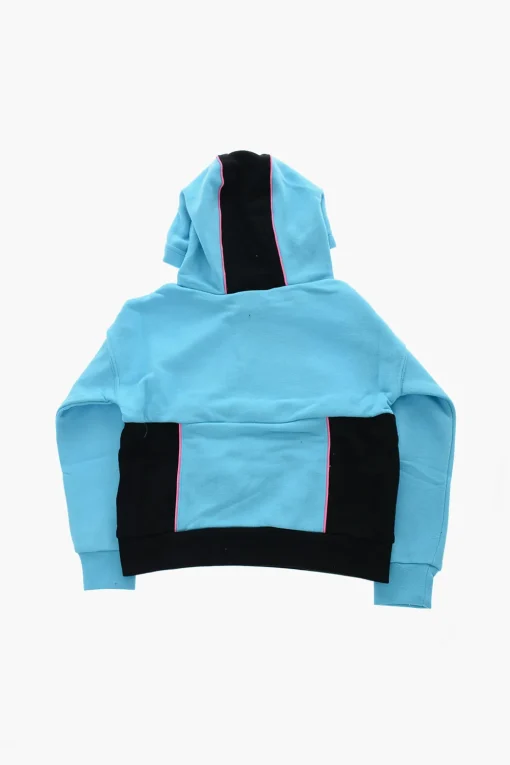 Sale Felpa Hoodie Bicolore con Rifiniture a Contrasto Bambino Abbigliamento
