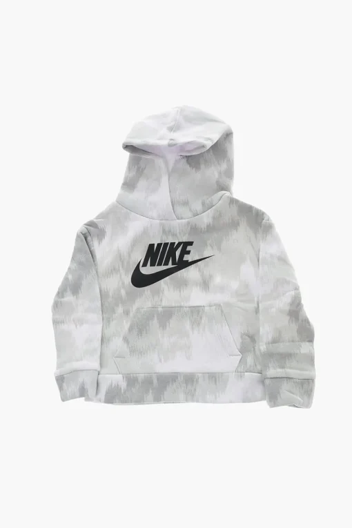 Discount Felpa Hoodie CLUB In Cotone Felpato Effetto Sfumato Abbigliamento
