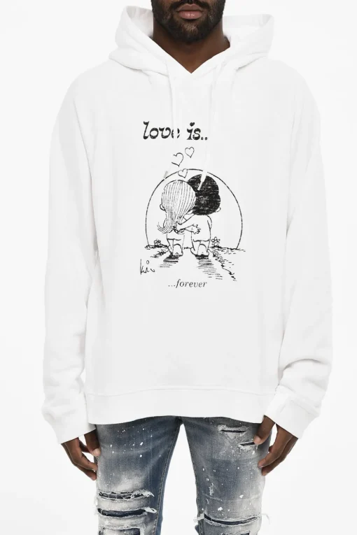 Felpa Hoodie con Dettaglio a Contrasto>Dsquared2 Sale