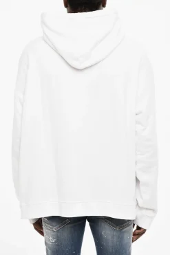Felpa Hoodie con Dettaglio a Contrasto>Dsquared2 Sale