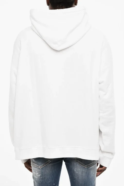 Felpa Hoodie con Dettaglio a Contrasto>Dsquared2 Sale