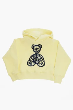 Best Felpa Hoodie con Ricamo Teddy in Spugna Abbigliamento