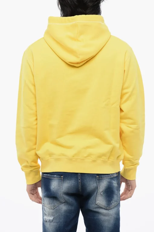 Clearance Felpa Hoodie Cool Fit con Stampa Silicone Lucido Uomo Felpe