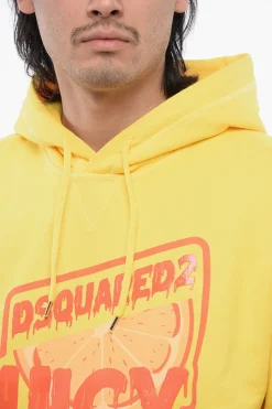 Clearance Felpa Hoodie Cool Fit con Stampa Silicone Lucido Uomo Felpe