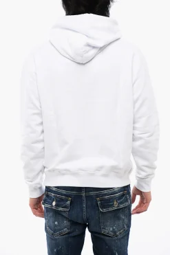 Felpa Hoodie Cool Fit D2 JUICY in Cotone Garzato>Dsquared2 Sale