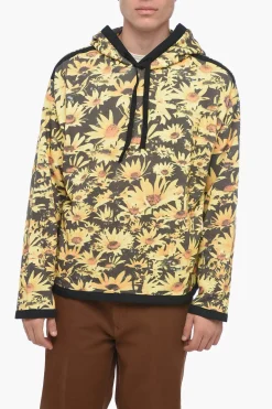 Felpa Hoodie FLOWER FIELD in Cotone Garzato>Jil Sander Discount