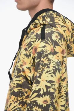 Felpa Hoodie FLOWER FIELD in Cotone Garzato>Jil Sander Discount