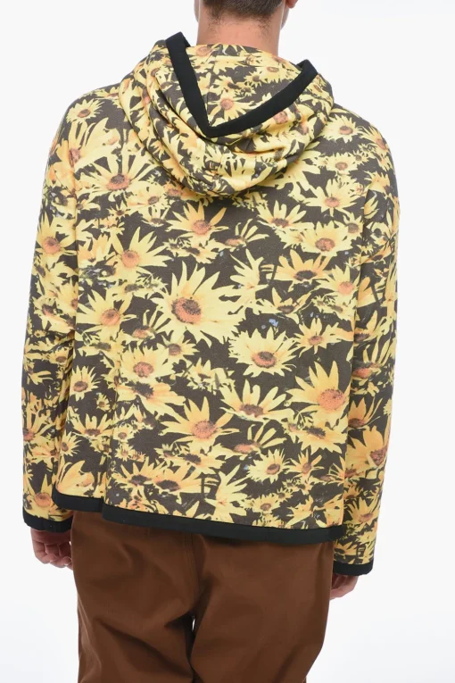 Felpa Hoodie FLOWER FIELD in Cotone Garzato>Jil Sander Discount