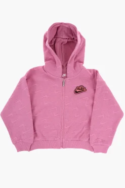 Felpa Hoodie IMPRESSIONS Con Logo All-Over>Nike KIDS New