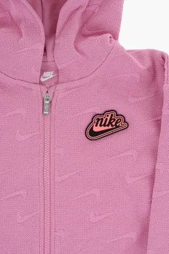 Felpa Hoodie IMPRESSIONS Con Logo All-Over>Nike KIDS New