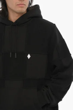 Felpa Hoodie in Cotone a Tinta Unita></noscript>Marcelo Burlon Clearance