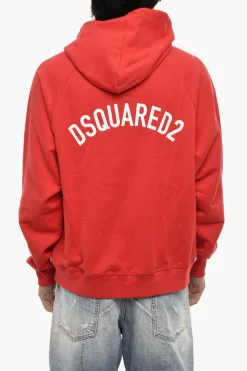 Fashion Felpa Hoodie in Cotone Bicolore Uomo Felpe
