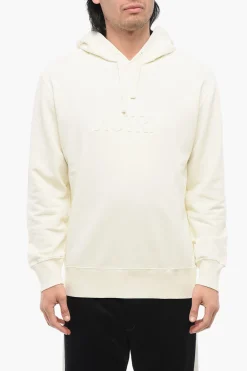 Felpa Hoodie in Cotone con Logo in Rilievo>Autry Fashion