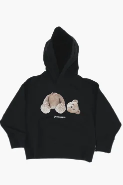 Outlet Felpa Hoodie In Cotone con Stampa Frontale Bambino Abbigliamento