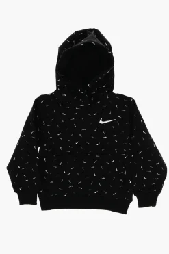Felpa Hoodie in Cotone Felpato con Logo Stampato All-Over>Nike KIDS Hot