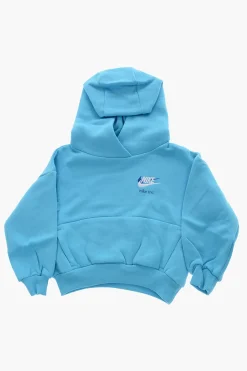 Felpa Hoodie in Cotone Felpato a Tinta Unita>Nike KIDS Sale
