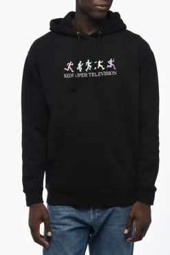 Felpa Hoodie in Cotone Felpato con Ricamo>KidSuper Online