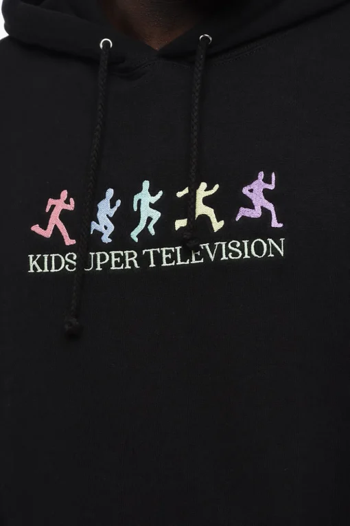 Felpa Hoodie in Cotone Felpato con Ricamo>KidSuper Online