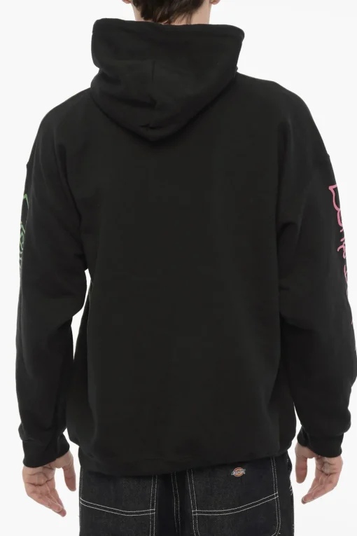 Felpa Hoodie in Cotone Felpato Stampata>Westfall New