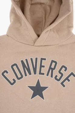 Felpa Hoodie in Cotone Felpato con Logo Stampato>Converse KIDS Clearance