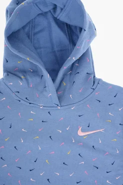 Felpa Hoodie in Cotone Felpato con Logo Multicolor All-Over>Nike KIDS Best