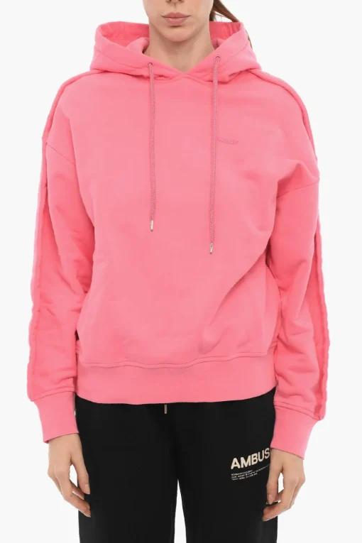 Felpa Hoodie in Cotone Garzato>Ambush Discount