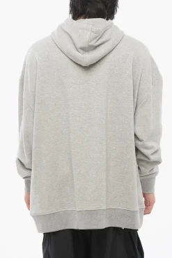 Felpa Hoodie in Cotone Garzato con Logo Ricamato>Viktor & Rolf Clearance