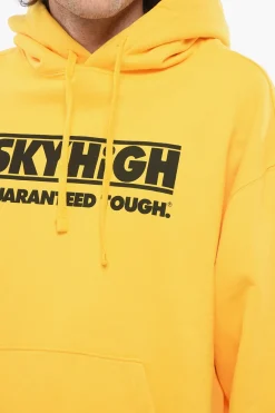 Felpa Hoodie in Cotone Garzato con Stampa a Contrasto></noscript>Sky High Farm Sale