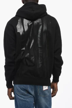 Felpa Hoodie in Cotone Garzato con Maxi Stampa>1989 Studio Discount