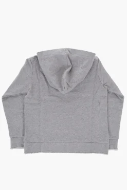 Best Felpa Hoodie in Cotone Garzato con Logo a Contrasto Bambino Abbigliamento|Abbigliamento