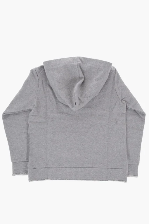 Best Felpa Hoodie in Cotone Garzato con Logo a Contrasto Bambino Abbigliamento|Abbigliamento