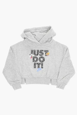 Felpa Hoodie in Cotone Garzato con Stampa sul Fronte>Nike KIDS Best