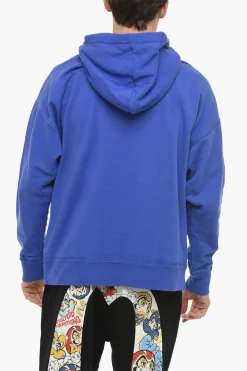 Fashion Felpa Hoodie in Cotone MILEY con Logo Stampato Uomo Felpe