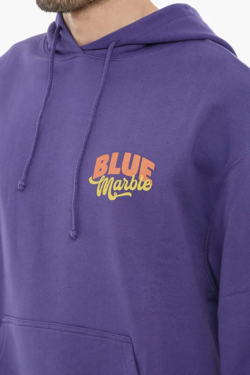 Online felpa Hoodie in cotone Organico con Logo Uomo Felpe