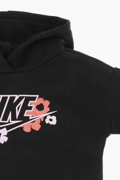 Felpa Hoodie in Misto Cotone Felpato con Logo Stampato>Nike KIDS Best